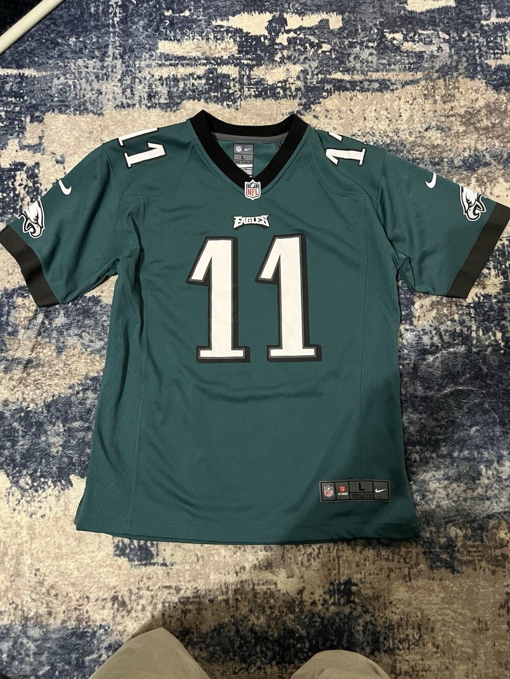 Size Youth L (14-16yo)-Nike Carson Wentz Philly Eagles Green Jersey Mens XS